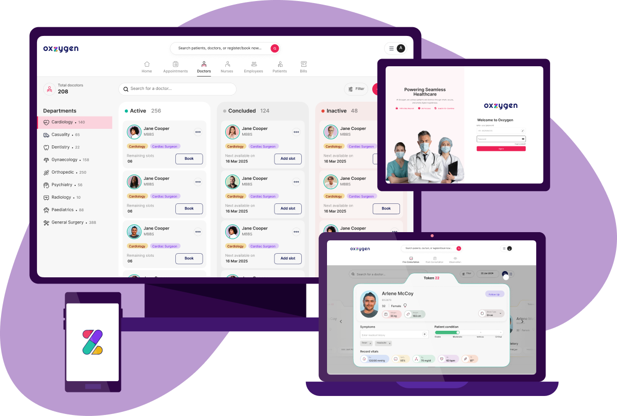Oxzygen Dashboard Preview